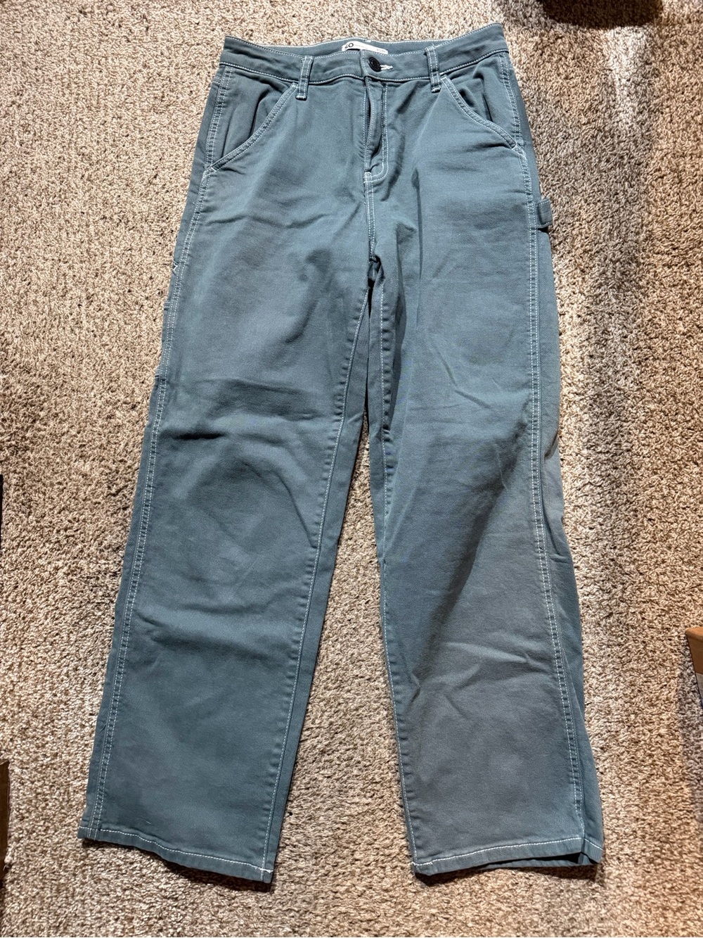 SO Women’s High Rise Carpenter Pants in Slate Green